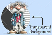 Whimsical 4th of July Grandpa PNG, a Seasonal Illustration by Canvas Craft (Thumbnail 2 of 10)