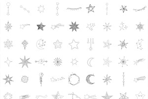 54 STAR STAMPS BRUSHES FOR PROCREATE