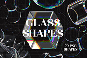 3D Dispersion Glass Shapes Vol2, a Graphic by LarysaZabrotskaya (Thumbnail 1 of 16)