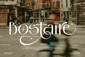 Bostaire Luxury Sans Serif Font