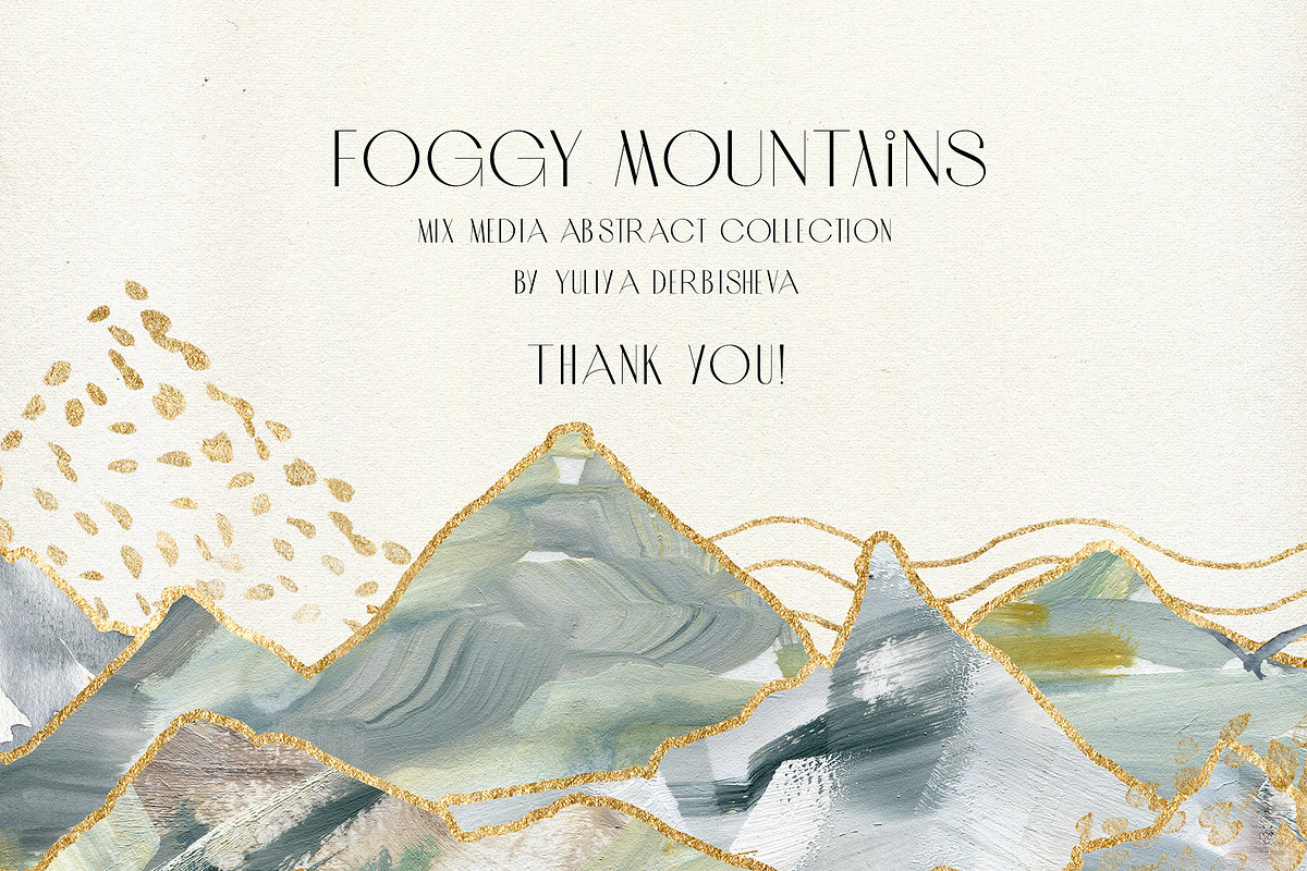 Foggy mountains forest Watercolor, an Illustration by Yuliya Derbisheva (Photo 13 of 13)