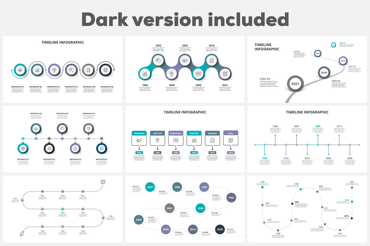 Timelines infographic presentations, a Presentation Template by Abert (Photo 5 of 7)