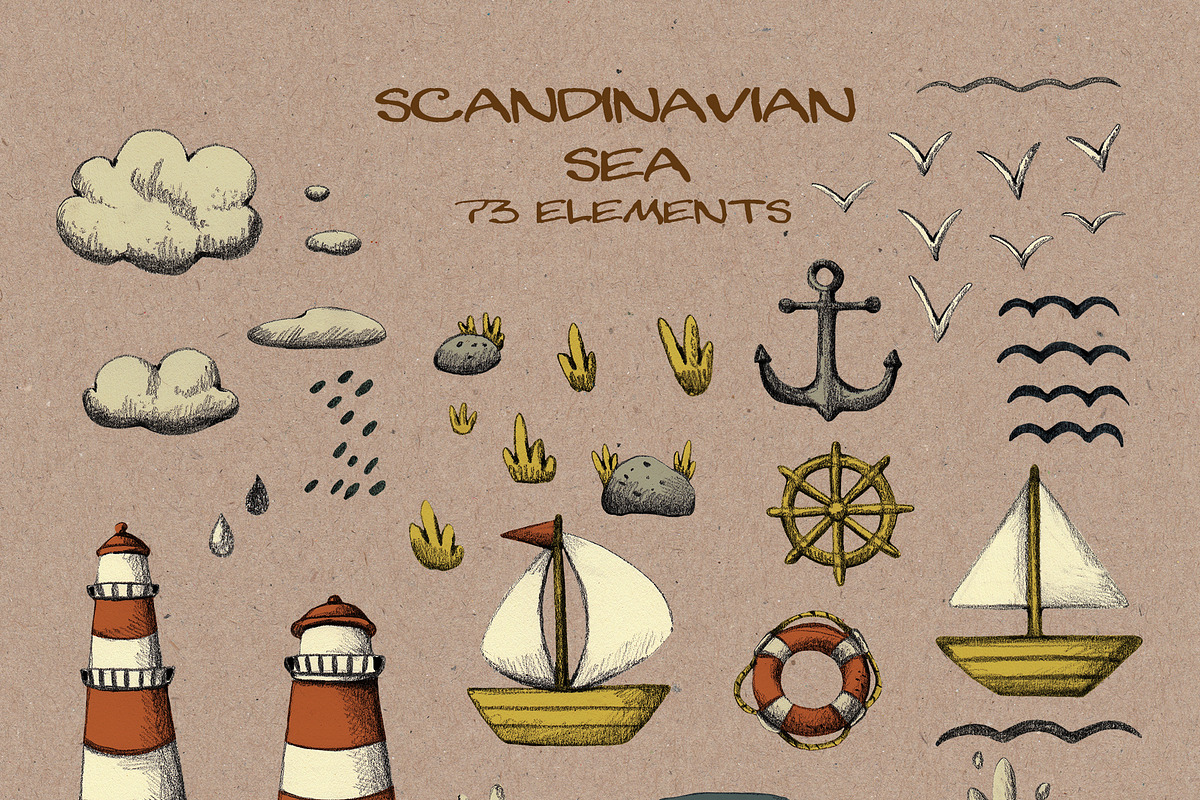 Ocean Underwater and Shore Clipart, an Illustration by LukaJreym (Photo 10 of 10)