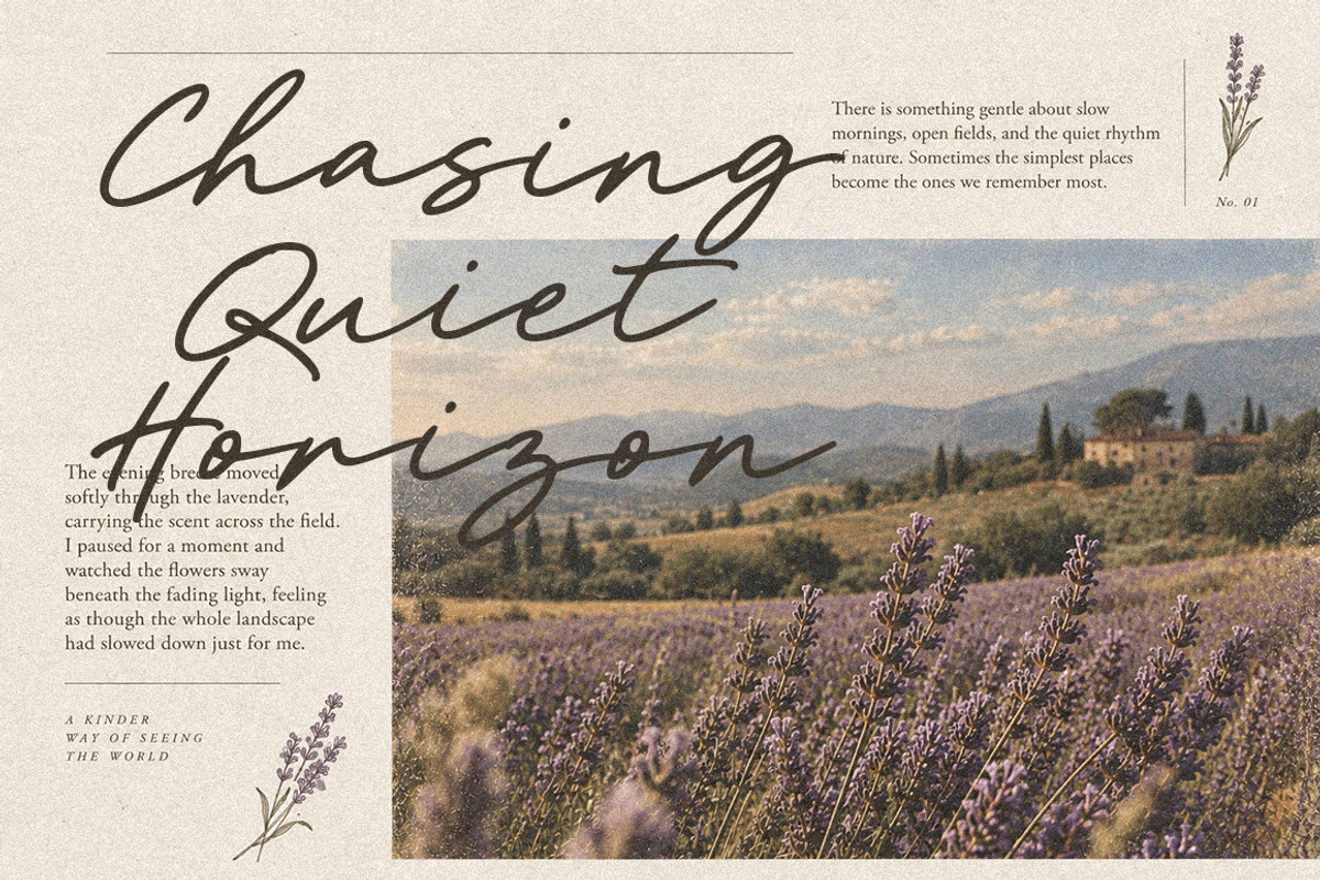 Prague | 02 Font with Swash, a Script Font by Metasena Typefoundry (Photo 6 of 10)