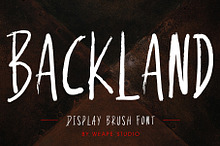 Backland - Display Brush Font