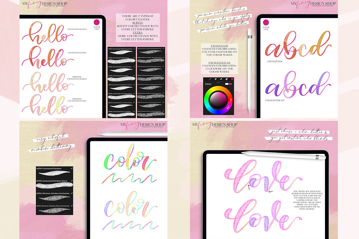 Procreate Watercolor Brush Bundle, a Brush Add-On by My Fancy Design Shop (Photo 5 of 8)
