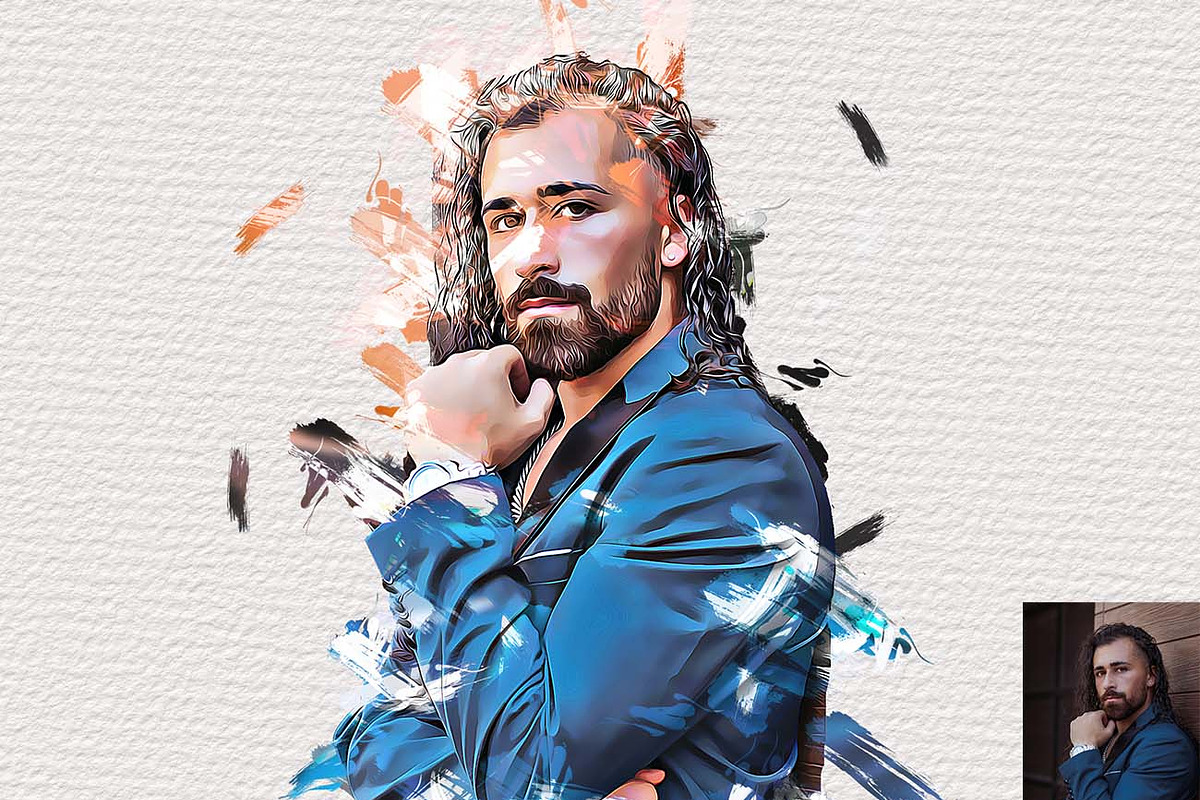Dry Brush Artistic Paint FX, an Action Add-On by Studio Retouch (Photo 12 of 14)