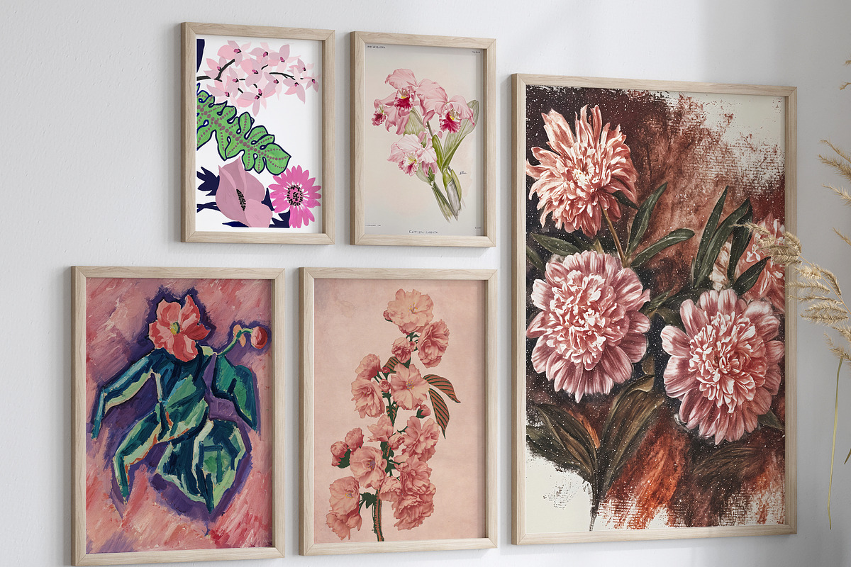 Vintage Floral Oil Painting Poster, a Background Graphic by RevintageStudio (Photo 15 of 17)