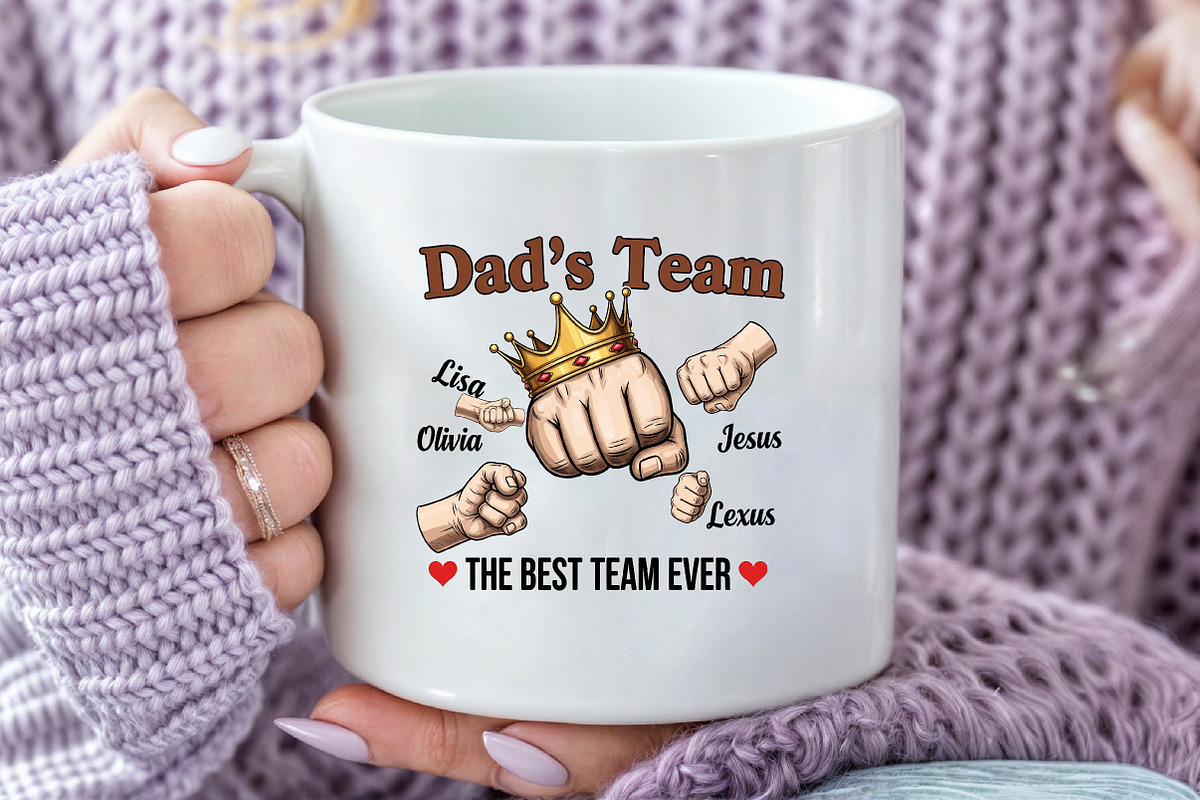 Personalized Dad Sublimation Bundle, an Illustration by DreamArtGraphic (Photo 3 of 4)