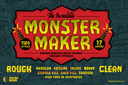 PM Monster Maker Type System, a Sans Serif Font by Paper Moon Graphic Supply (Thumbnail 1 of 11)
