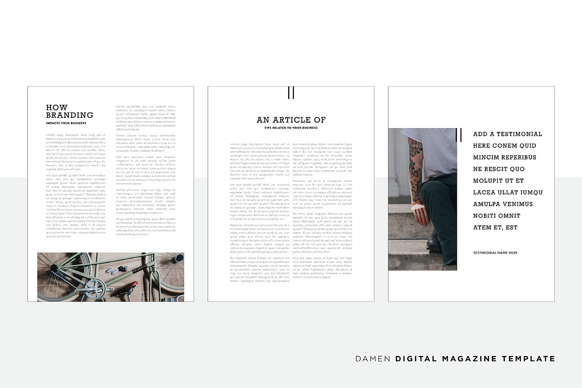 Damen Digital Magazine Template, a Magazine Template by Christie Evenson (Photo 5 of 9)
