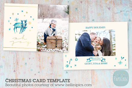 AC029 Christmas Card Hand Painted, a Card Template by Paper Lark