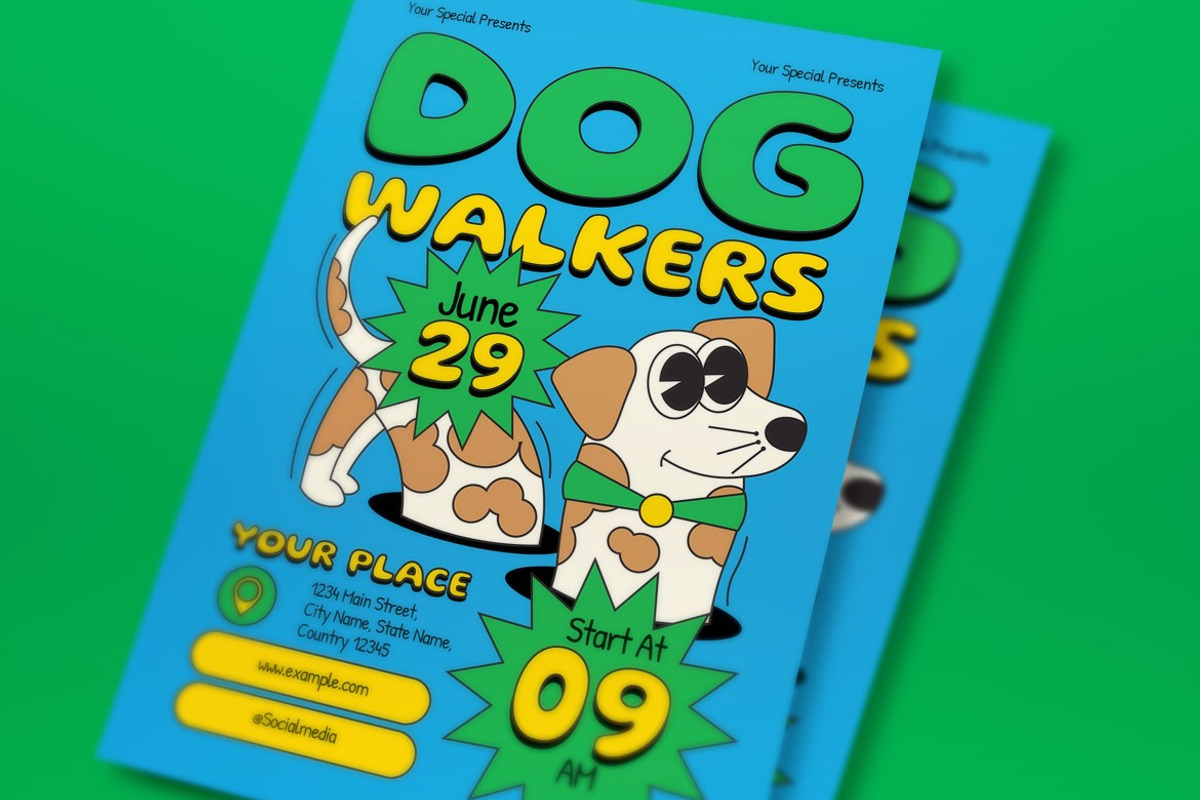 Dog Walker Flyer preview 2
