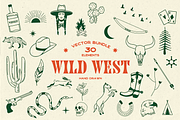 Wild West · Cowboy Illustrations, an Animal Illustration by BluWisp (Thumbnail 1 of 6)