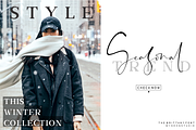 The Brittany / Font Trio, a Script Font by Sronstudio (Thumbnail 4 of 19)