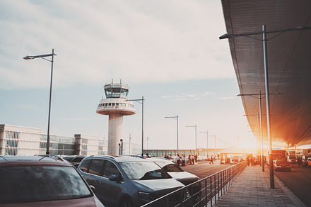 Parking in airport of Barcelona, a Transportation Photo by SkyNext