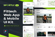 Sportly - Fittech Web App UI Kit, an UI Kit Template by Lumina_ui_ux202 (Thumbnail 1 of 8)