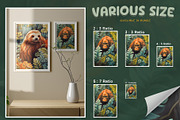 Wild Animal in Tropical Jungle Art, a Wallpaper Graphic by Vibrand Studio (Thumbnail 8 of 10)