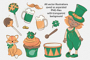 ST. PATRICK DAY Vector Illustration, a Decorative Illustration by FARAWAYKINGDOM (Thumbnail 3 of 7)
