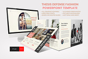 Thesis Defense Fashion PowerPoint, a Presentation Template by Art StoreID (Thumbnail 1 of 5)
