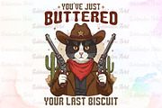 Funny Cat Png ,Retro Cowboy Png, an Illustration by Sublimation Artist (Thumbnail 1 of 6)
