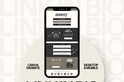 Canva Link in Bio Template, a Landing Page Template by Branding Babe Co. (Thumbnail 1 of 5)
