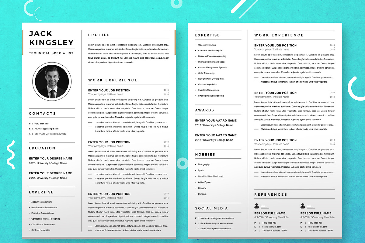 JOB WINNING RESUME - 50 TEMPLATES, a Resume Template by ResumeInventor (Photo 147 of 184)