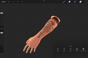 Procreate 3d Model - Left Arm Female