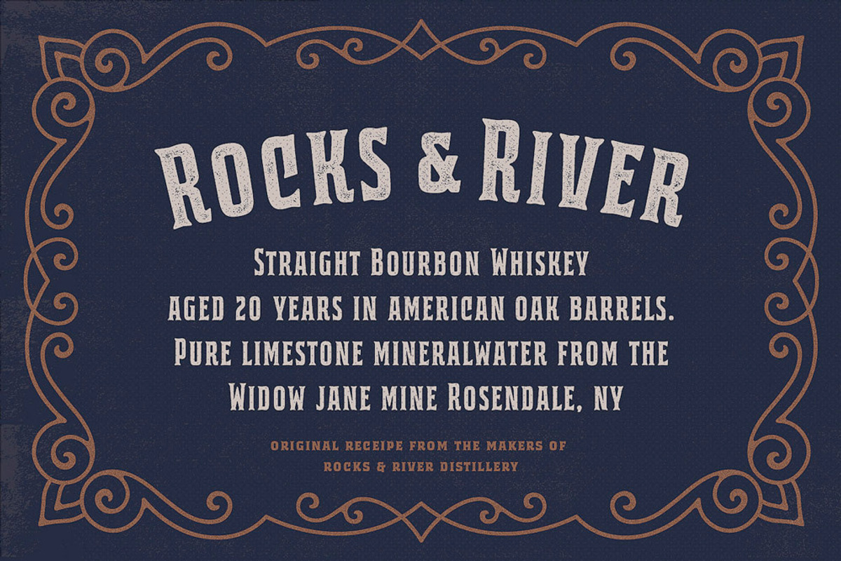 Bourbon House font + Vintage Frames preview 3
