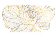 Flowers and Leaves Line Luxury Art, a Pattern Graphic by Marylia (Thumbnail 18 of 27)