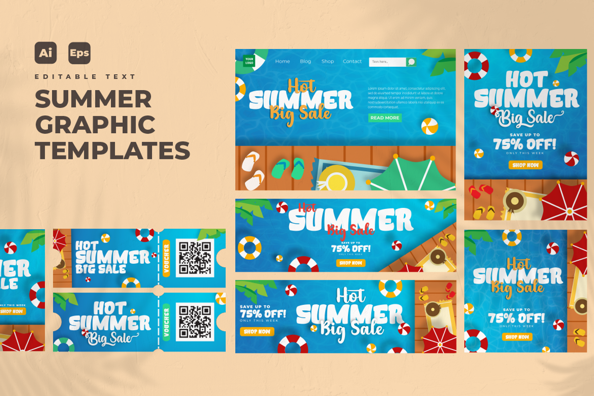 Summer Set Graphic Design V31, a Flyer Template by twinstd (Photo 1 of 6)