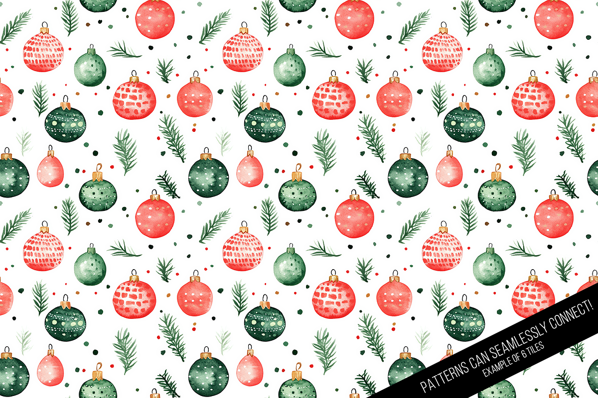 Merry & Bright Digital Paper, a Pattern Graphic by Chromolume Studio (Photo 10 of 16)
