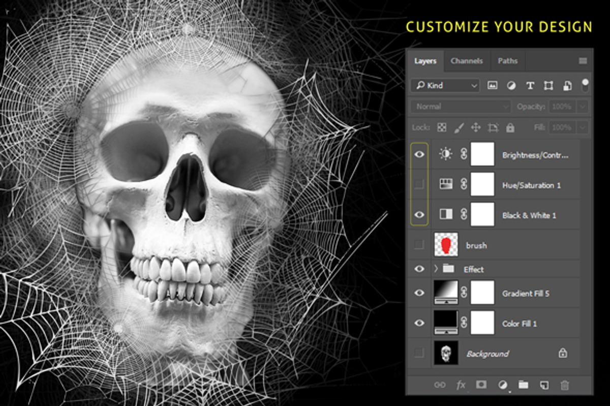 Spider Webs Photoshop Action, an Action Add-On by yantodesign (Photo 5 of 5)