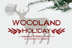 Woodland Holiday Font