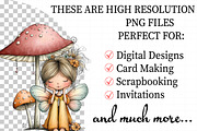 Quirky Mushroom And Fairy Clip Art, an Illustration by Daily.Designs (Thumbnail 2 of 6)