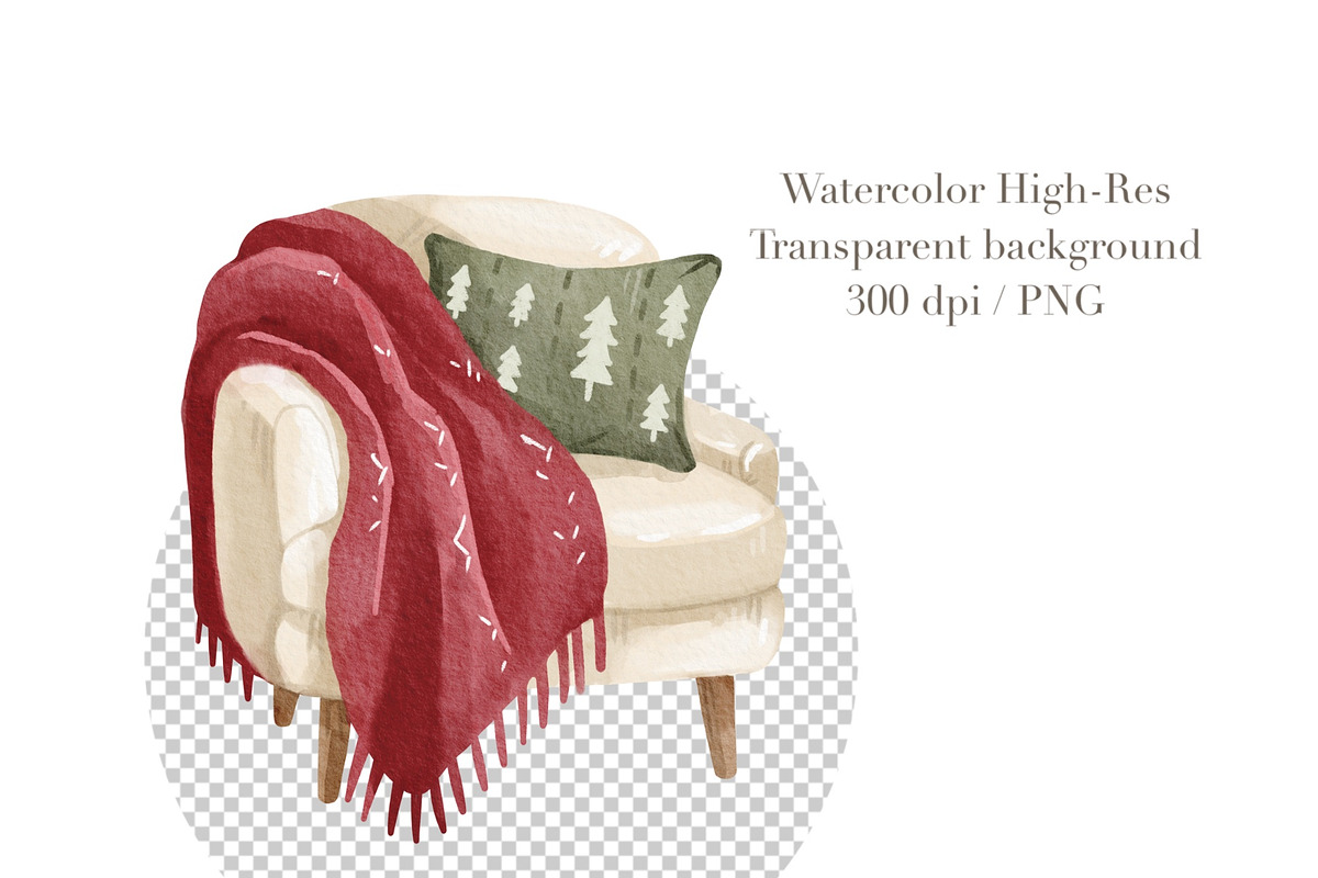 Cozy Hygge Winter Clipart, a Seasonal Illustration by ArtGiftsStudio (Photo 4 of 4)