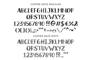 Coffee Date Font Duo BONUS