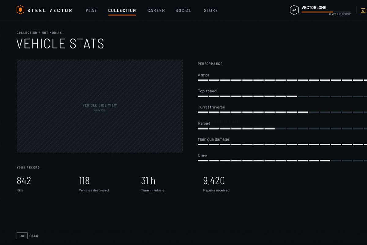 Military FPS Game 100 Screens, an UI Kit Template by pawellpi (Photo 80 of 116)