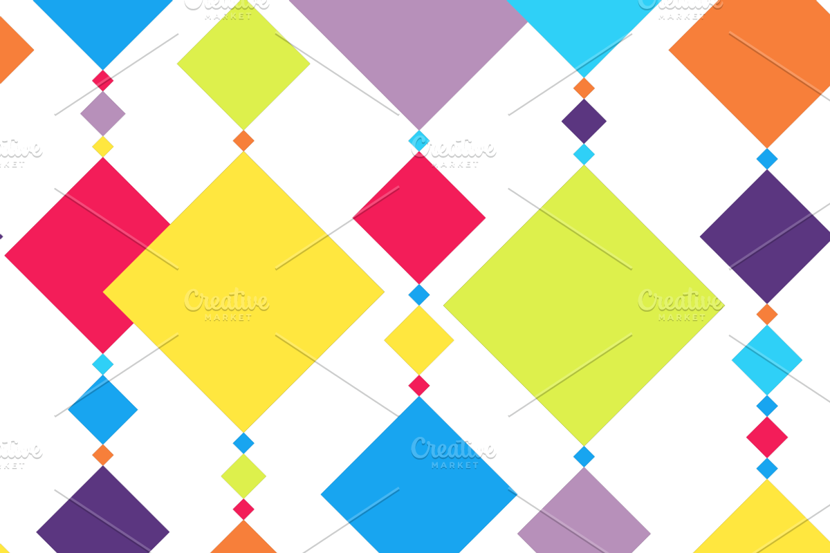11 Bright Vector Backgrounds, a Pattern Graphic by chewkotski (Photo 6 of 11)