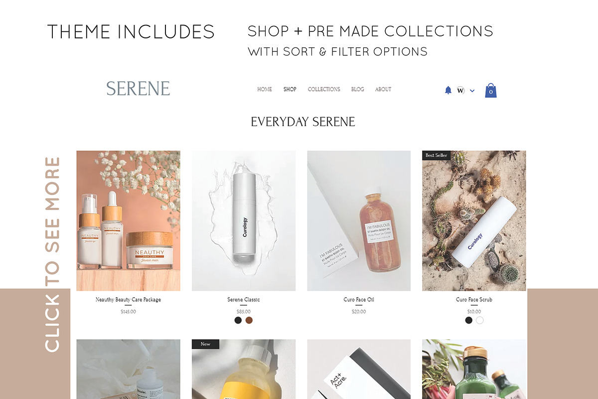 Ecom Wix Studio Template | SERENE, a Wix Template by Design Unique (Photo 2 of 8)