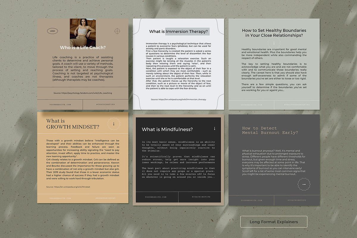 Elegant Coaching Social Media Kit, a Social Media Template by AndrewPixel (Photo 18 of 31)