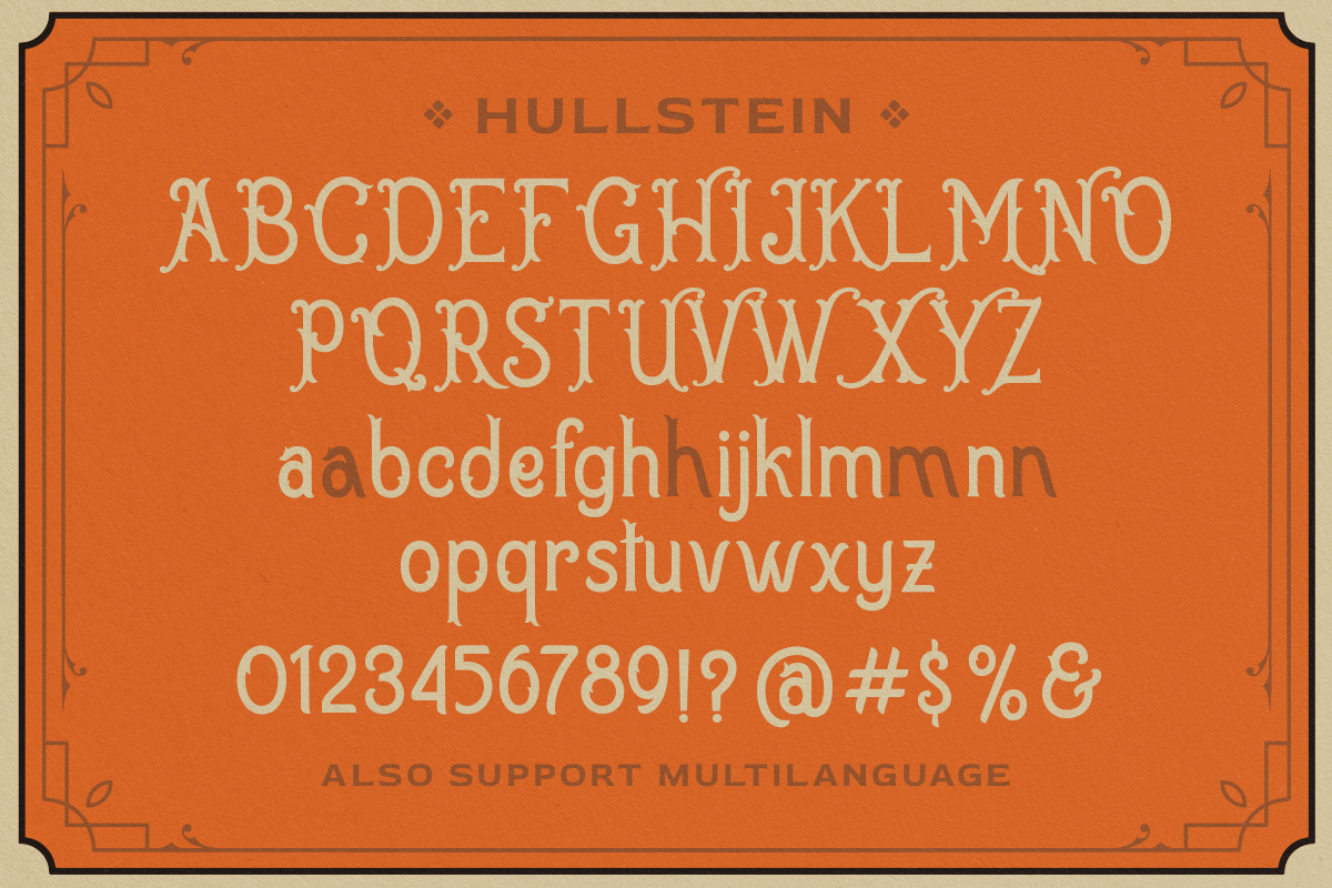Hullstein - Vintage Display, a Font by Letterhend Studio (Photo 8 of 9)