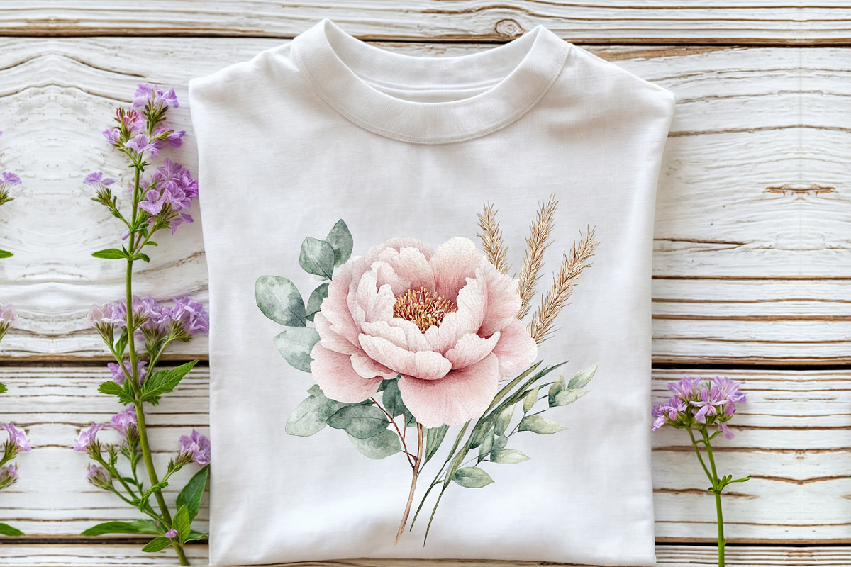 Pink Boho Wedding Floral Clipart, an Illustration by Rose Art (Photo 6 of 7)