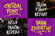 Brosnoirs - Textured Urban Style, a Handwritten Font by Arterfak Project (Thumbnail 5 of 13)