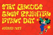Meltypie - Retro Groovy Melted Font, a Sans Serif Font by agnyhasyastudio (Thumbnail 10 of 18)