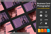 Business Card Photographer, a Business Card Template by DesignsStore (Thumbnail 1 of 3)