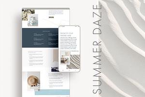 Summer Daze - Wix Website Template