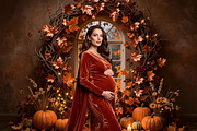 34 Autumn Wreath Digital Backdrops, a Background Graphic by 3Motional (Thumbnail 2 of 18)
