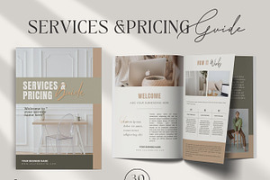 Services & Pricing Guide Template, a Brochure Template by design4social
