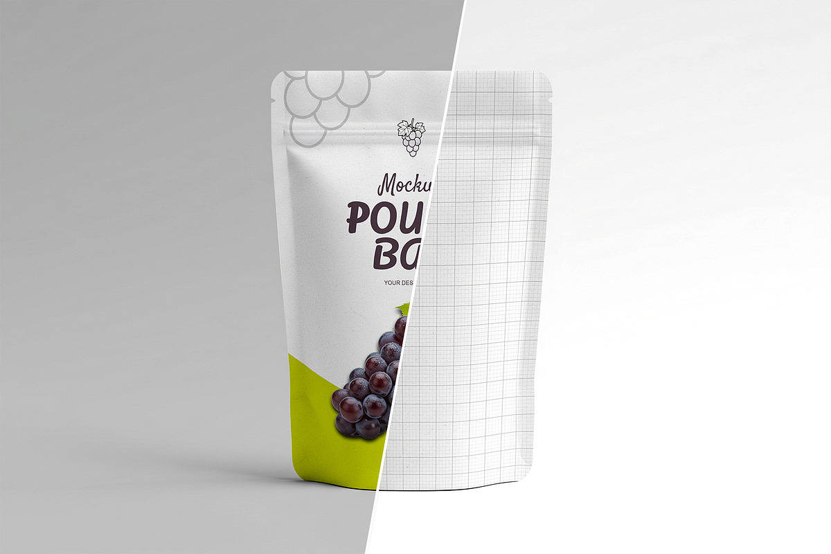 Realistic Pouch Bag Mockup, a Packaging Mockup by Templeste (Photo 3 of 3)